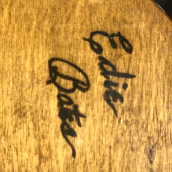 1956 autograph VINTAGE wood purse !! MUST SEE!! ❤️ - Picture 3 of 8